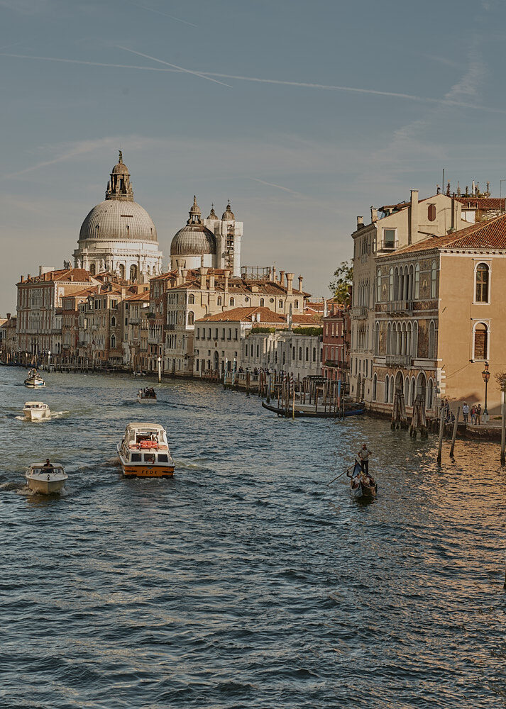 Male model in designer suit with Basilica di Santa Maria della Salute background by Vikram Pathak